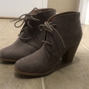 Size 8 lace up ankle booties